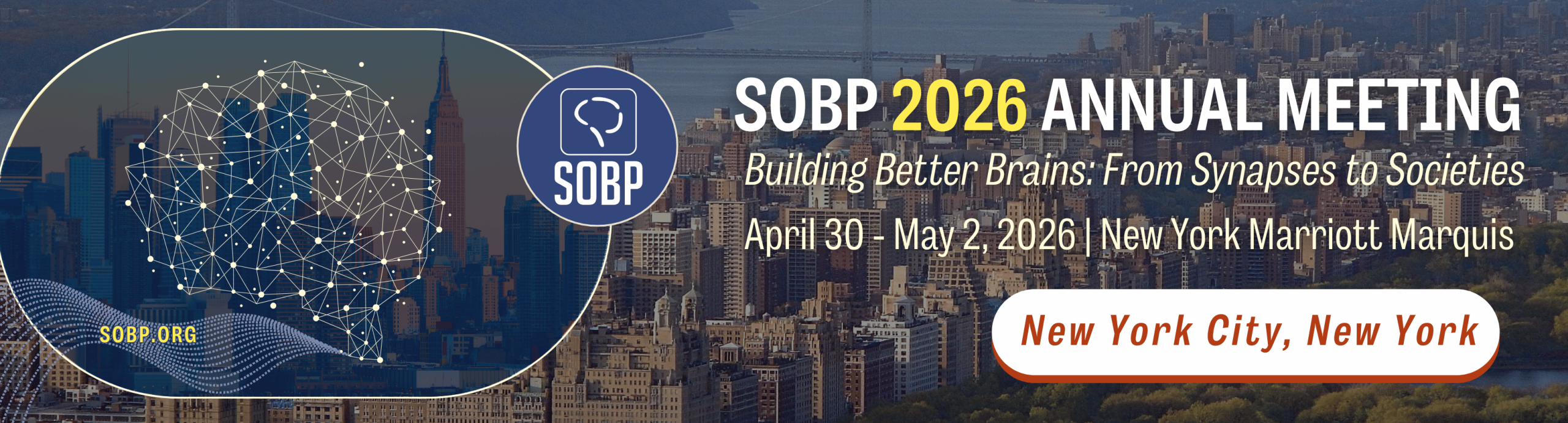 SOBP 2026 Annual Meeting New York City, New York